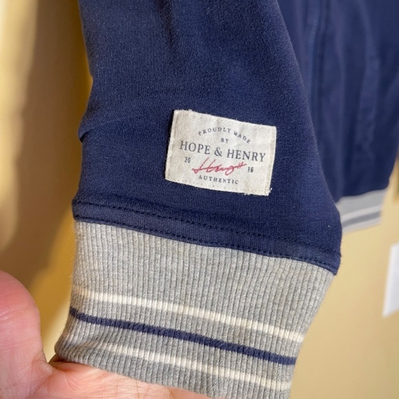 Navy Blue Kids Jacket small boys zip up sweater - Picture 3 of 9